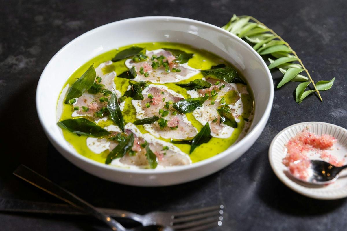 Curry Leaf Cured Snapper