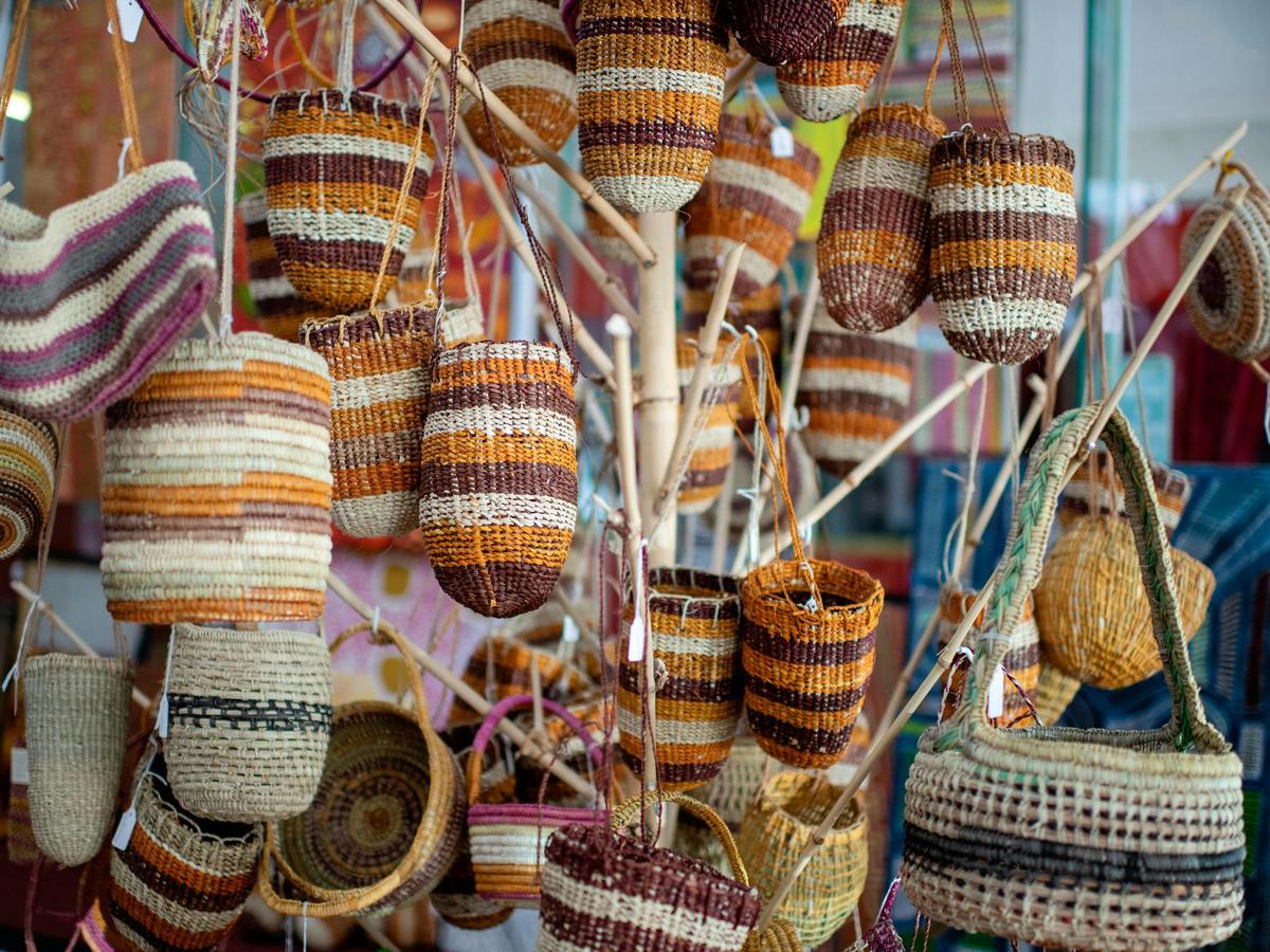 Pandanus weavings