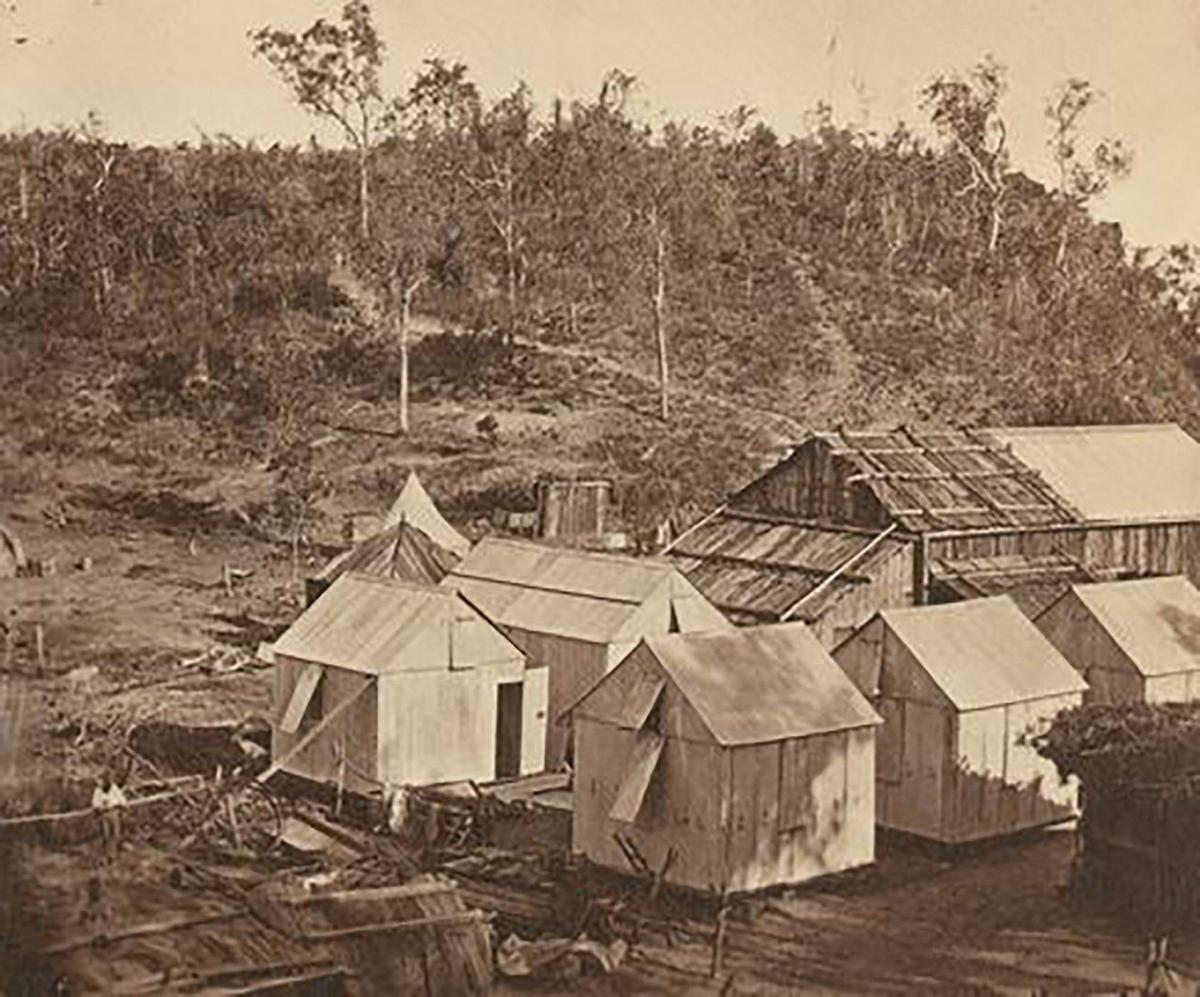 1870 - Goyder's Camp viewed from the now demolished Fort Hill