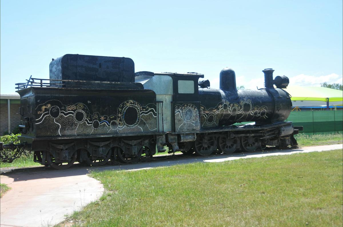 Steam locomotive associated with the site.
