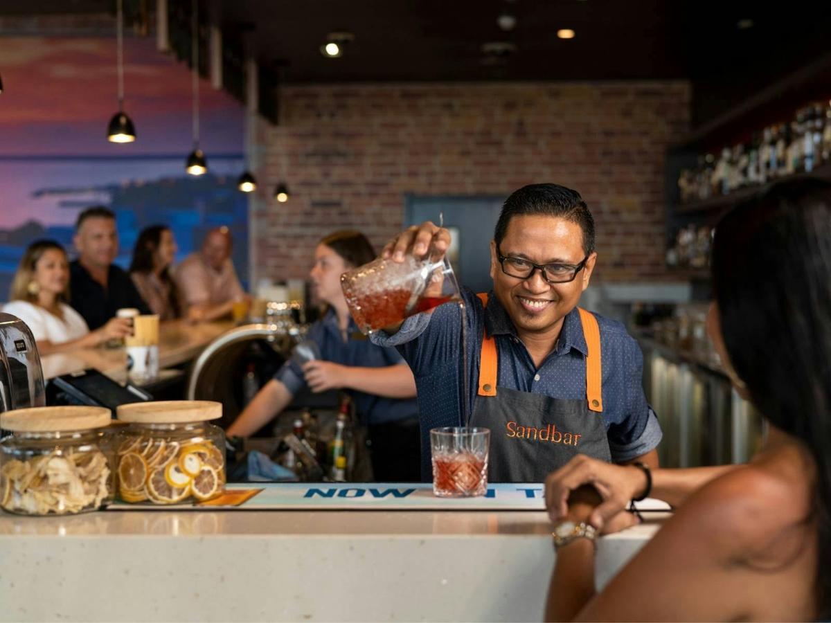Cocktails at the Sandbar
