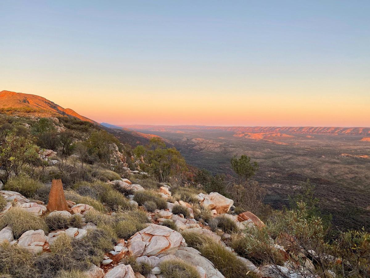 Mt Sonder summit sunrise