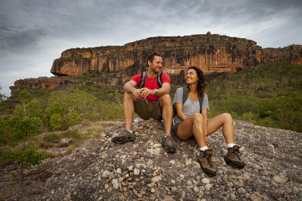 resting at Nourlangie rock Kakadu