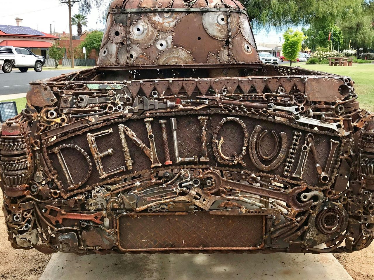 Back of Ute Sculpture
