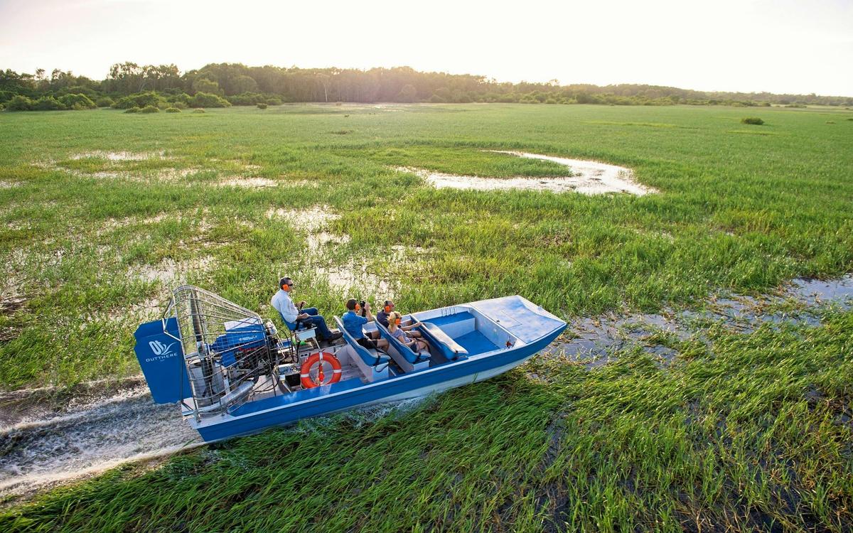 Airboat on Corroboree Billabong