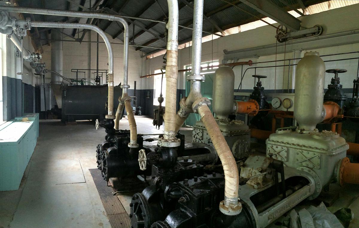 Overview of the pump house
