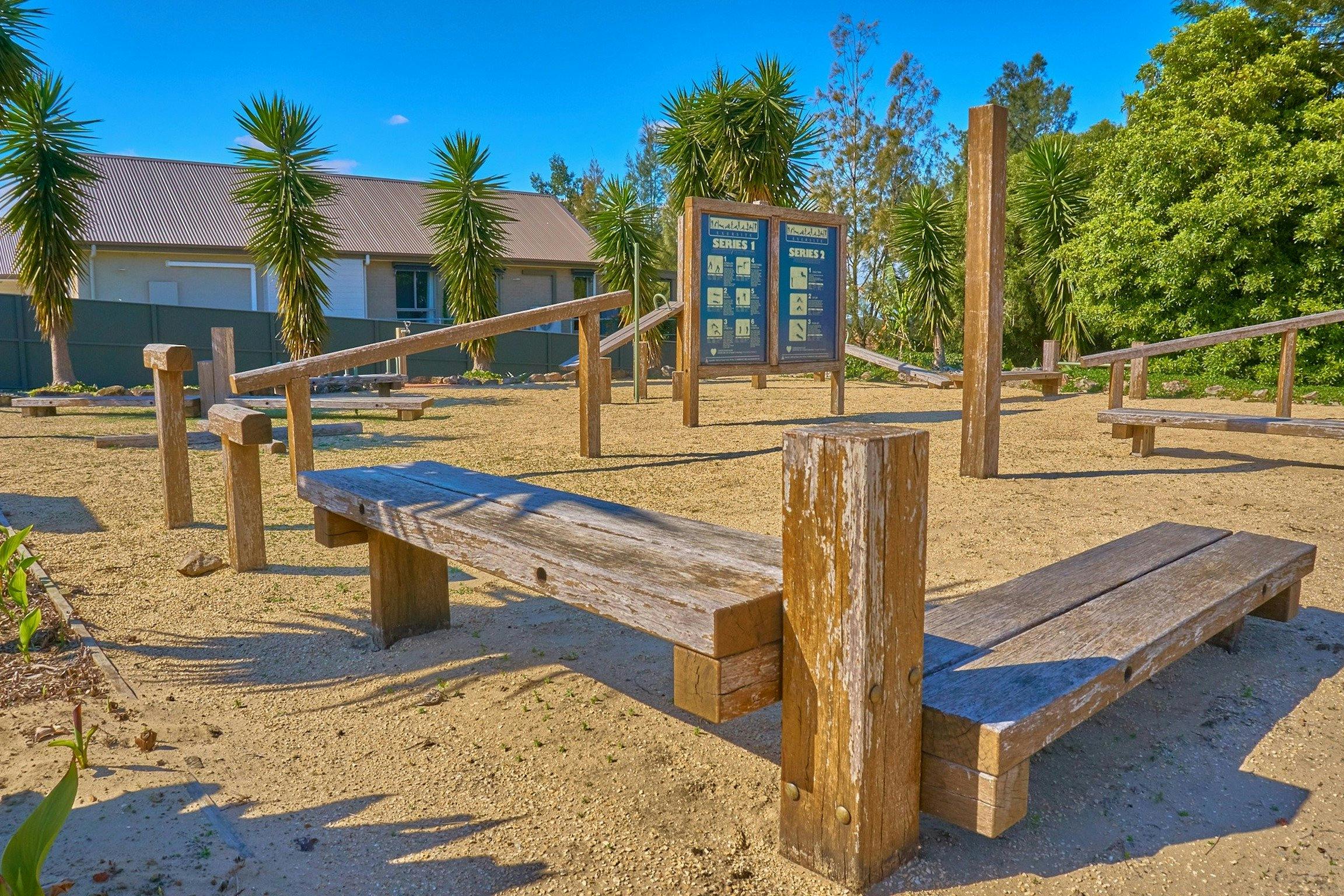 Outdoor gym at Raworth Tennis Centre