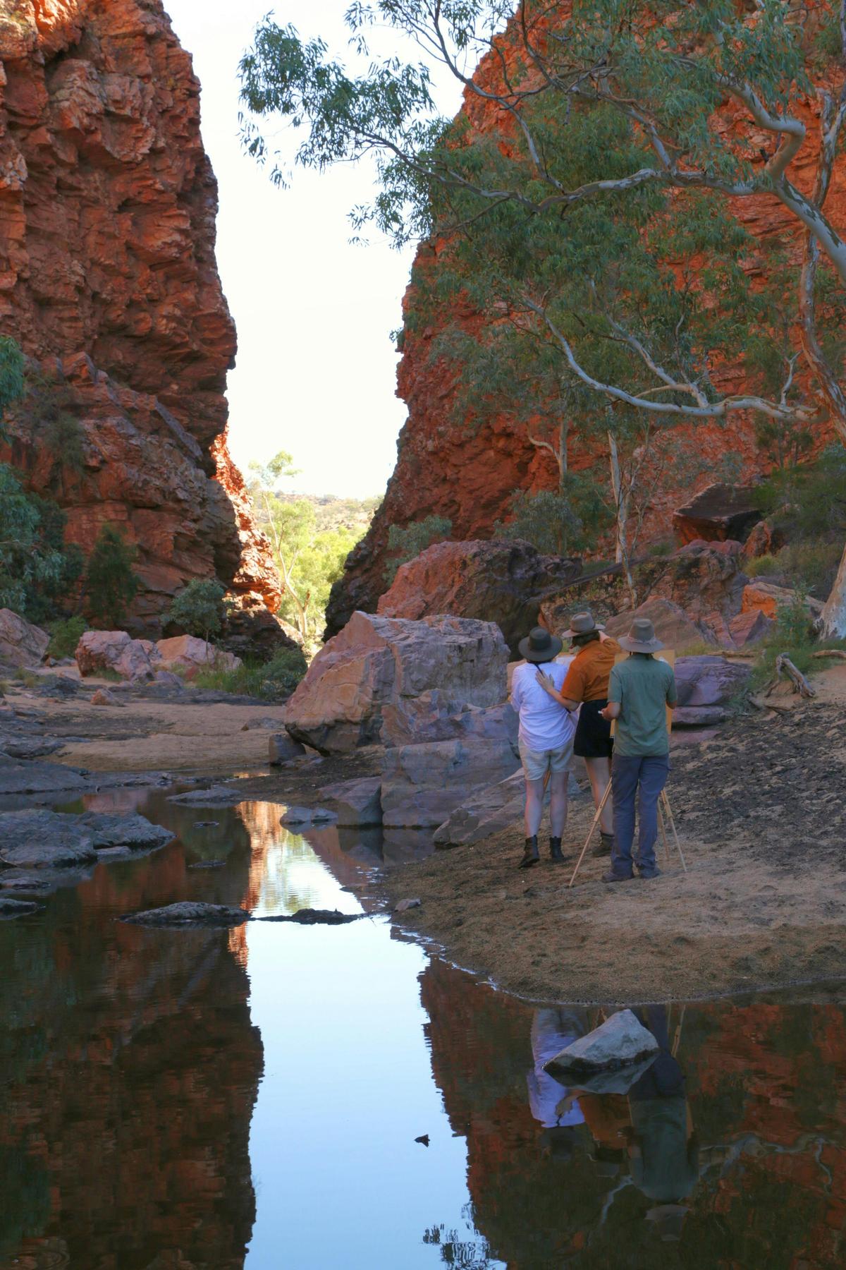 Simpsons Gap Sunset Watercolour Painting Class