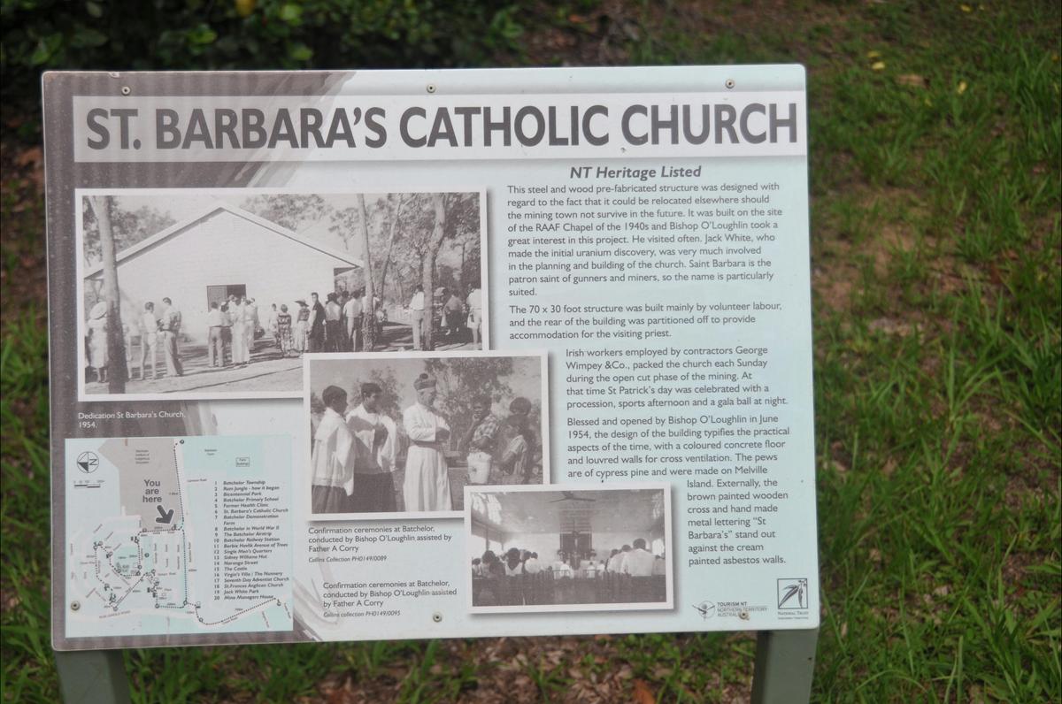 Interpretative panel at the site