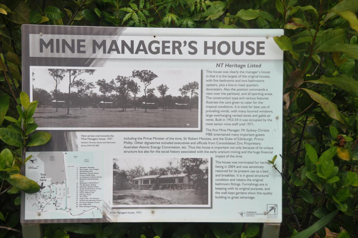 Interpretative panel at the site.