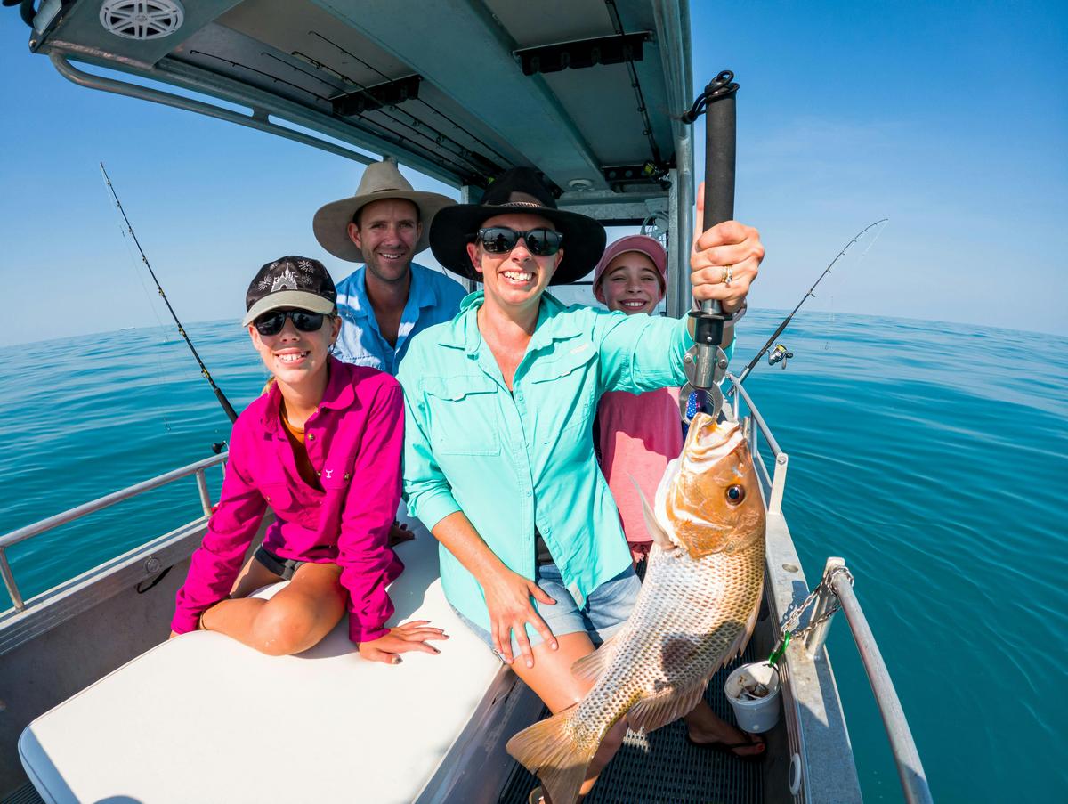 Alison with her first NT Golden Snapper one of our best table fish