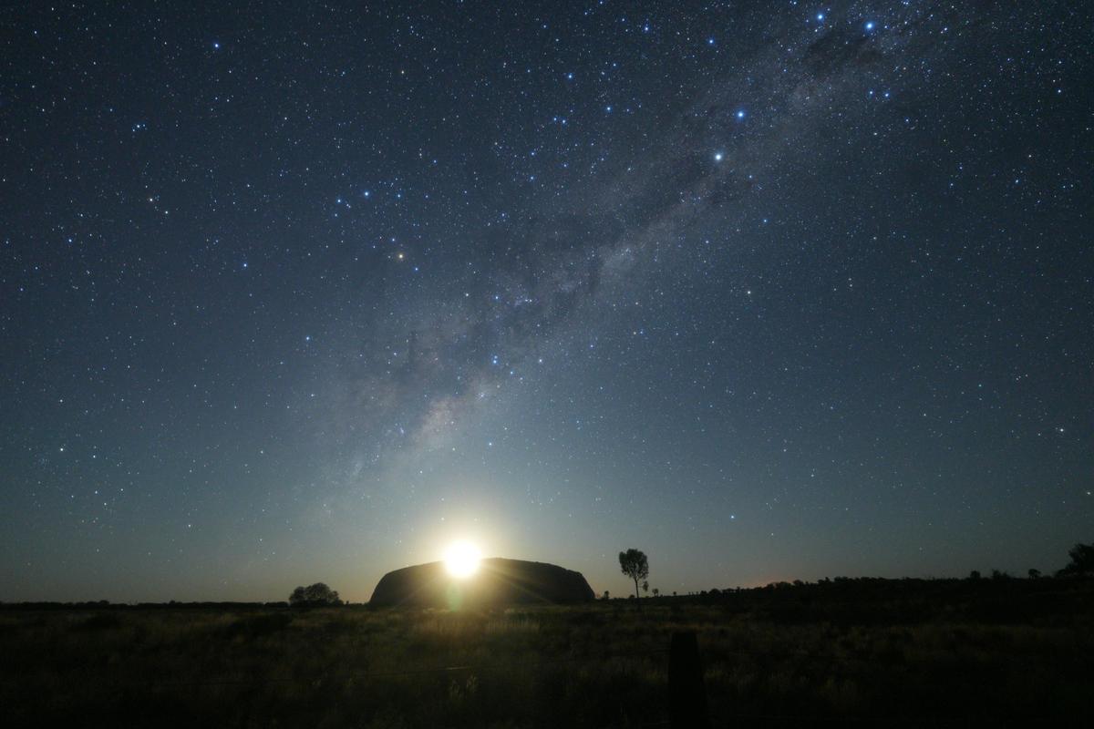 Moonrise over Uluru