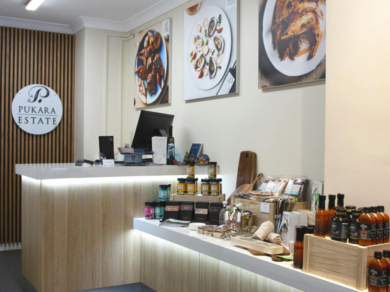 Pukara Estate in-store counter