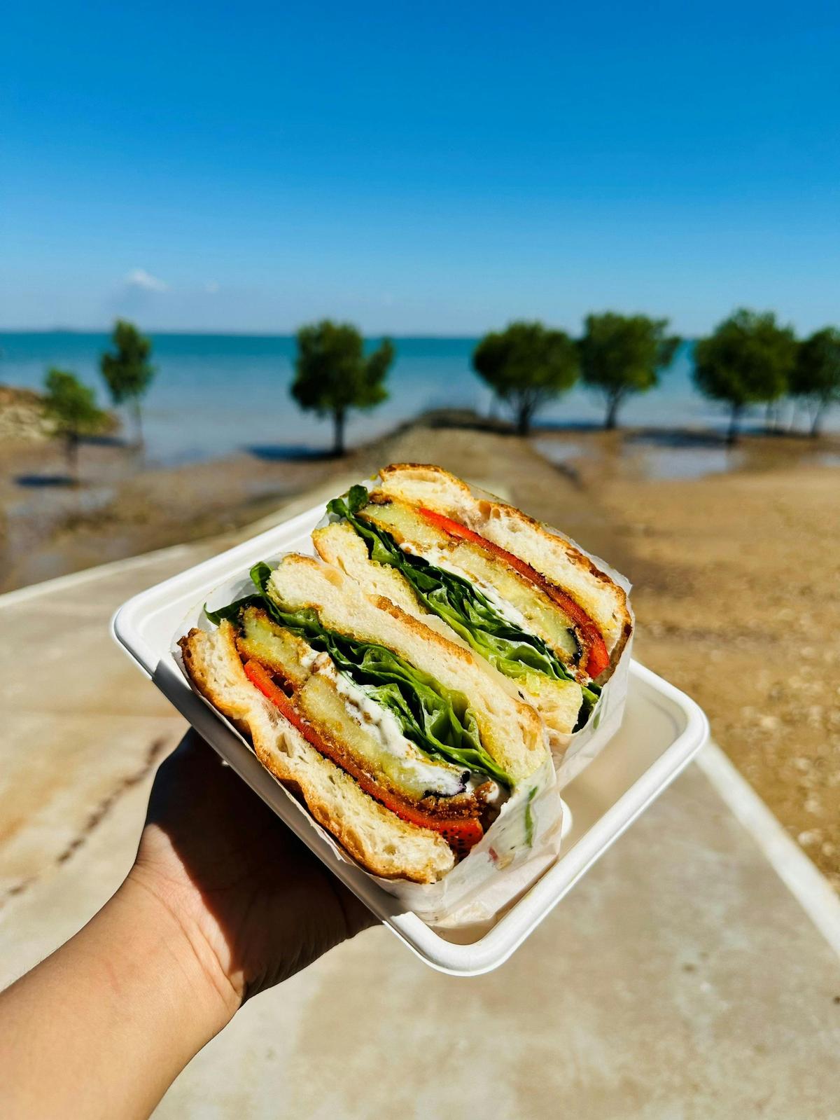 Eggplant Vegan Parm Focaccia