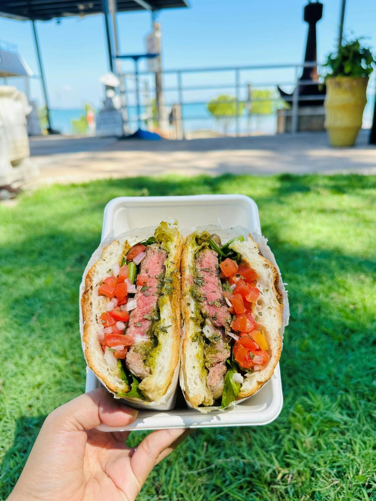 Bistecca Focaccia with Chimichurri