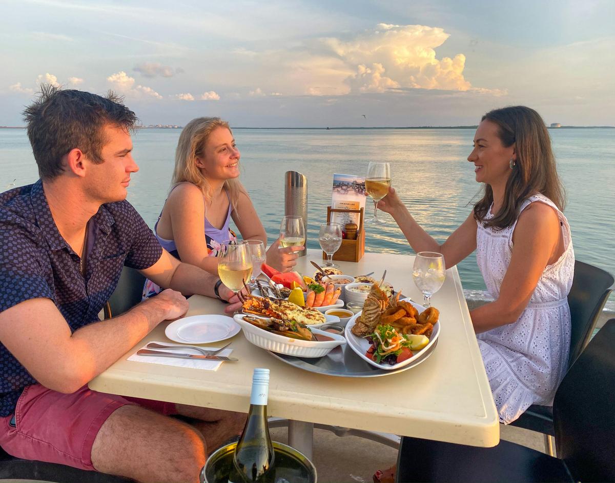 Seaside dining in Darwin