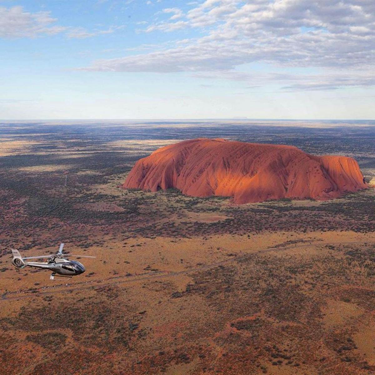 The beauty of Uluru by helicopter