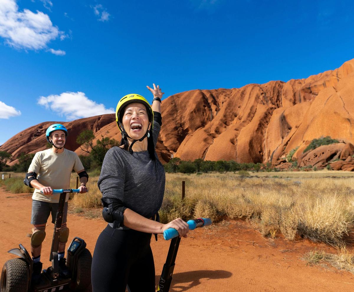 Small group guided tours with Uluru Segway Tours enable a chance to learn whilst having an adventure
