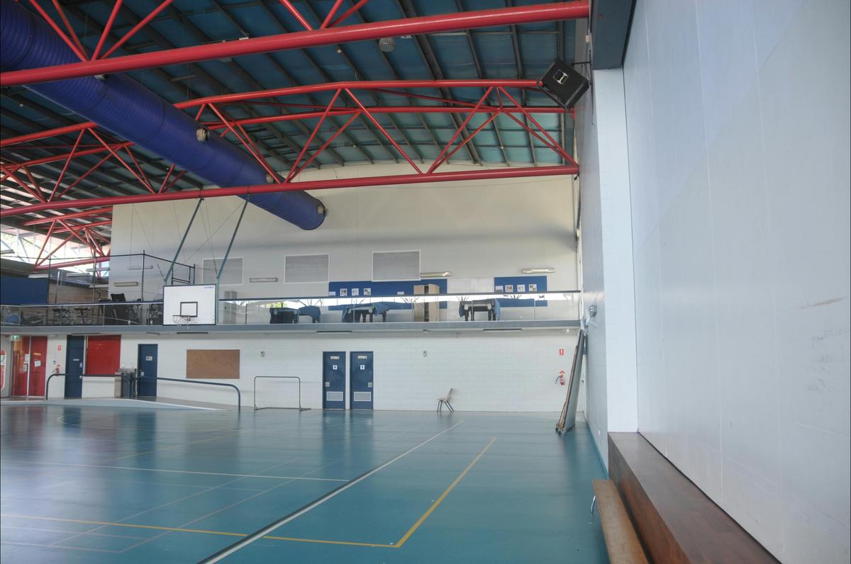 Now an indoor basketball court