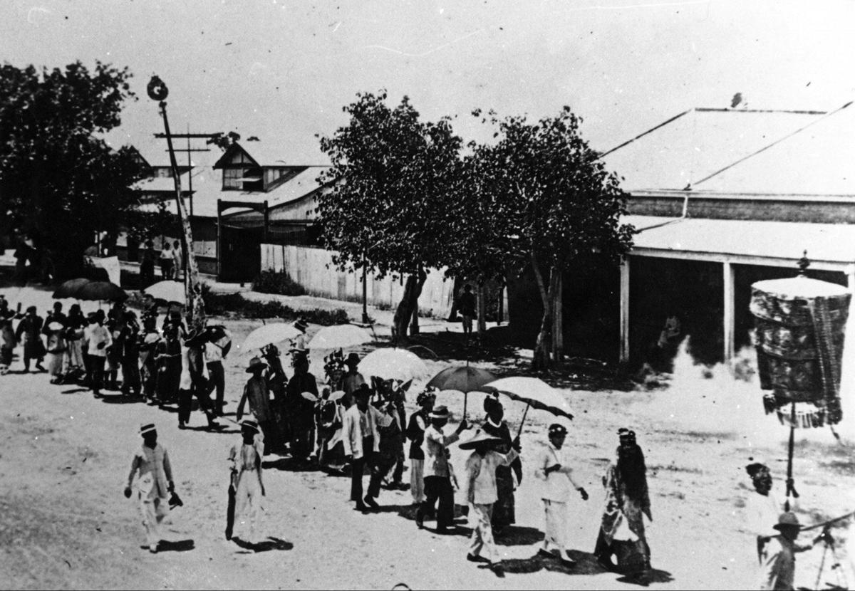 Chinese New Year procession, circa 1920s.