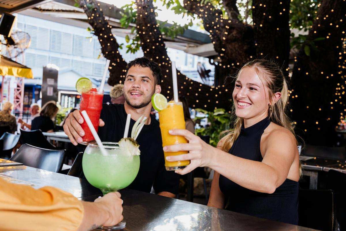 Cocktails with friends