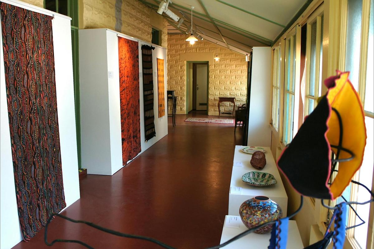 The Residency’s verandahs are also used as art exhibition space.