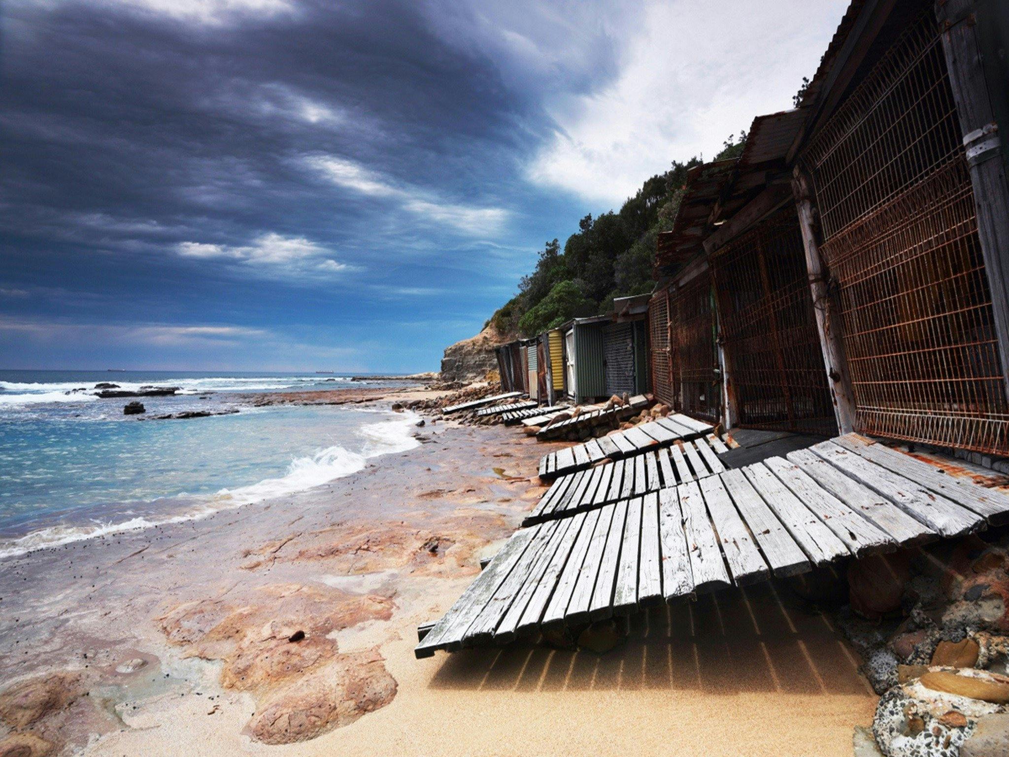Sandon Point Boat Sheds