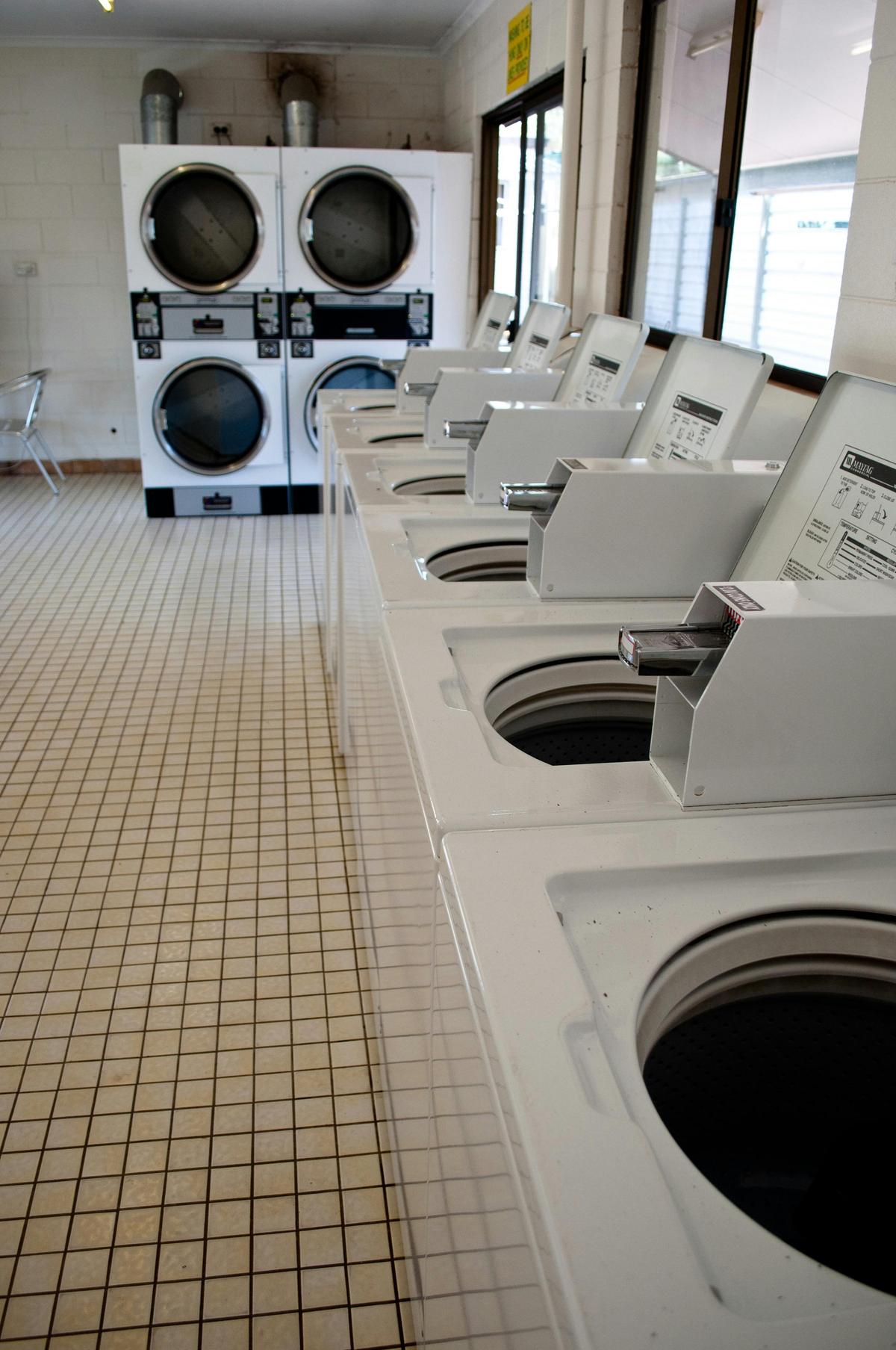 Large well equipped laundry