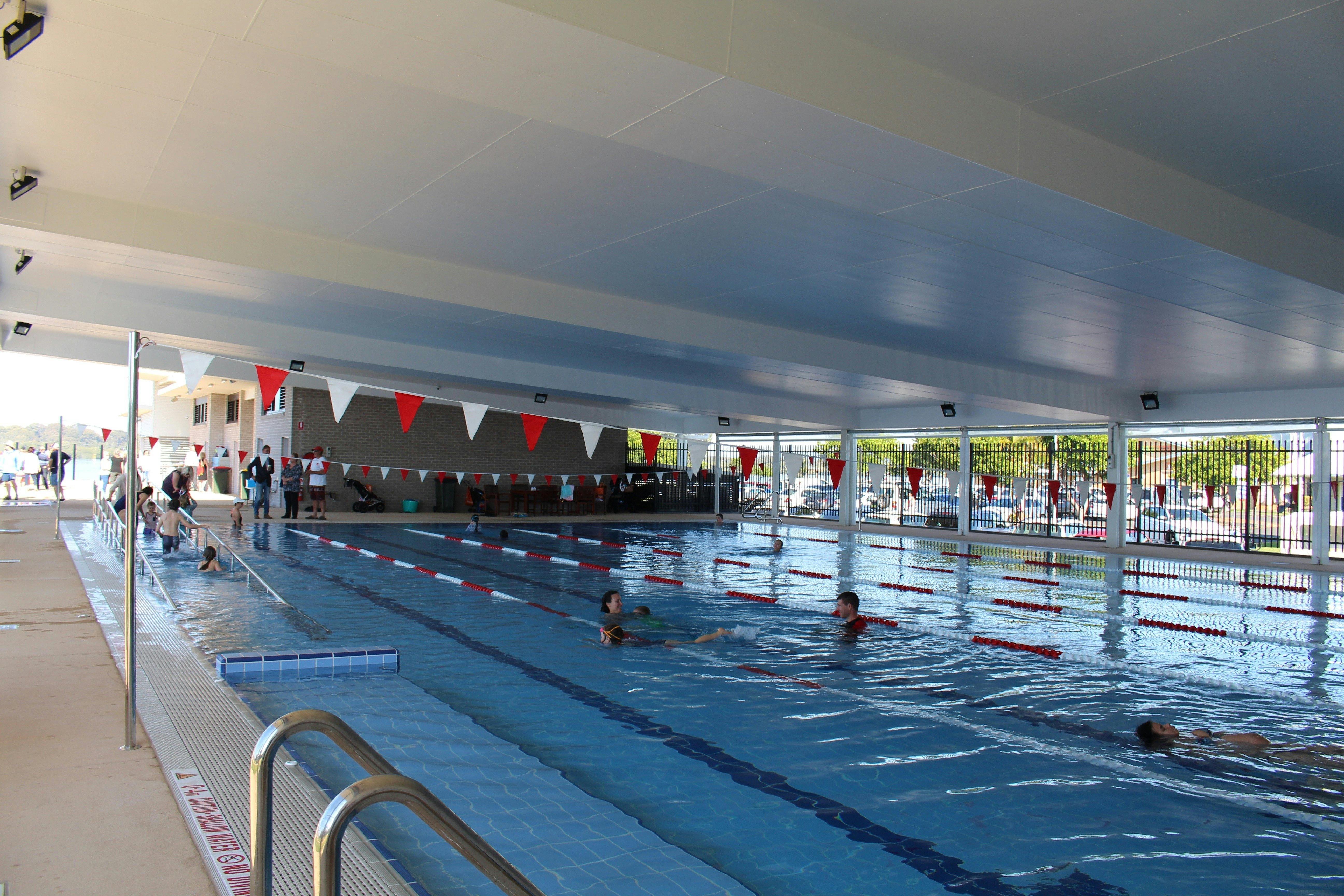 Undercover heated 25 metre pool