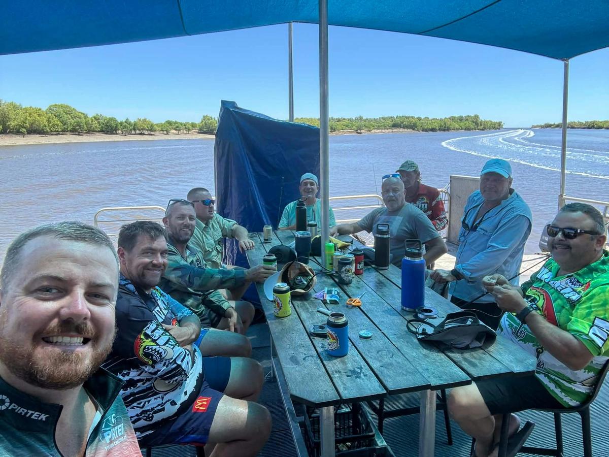 Enjoying the onboard Beer Garden