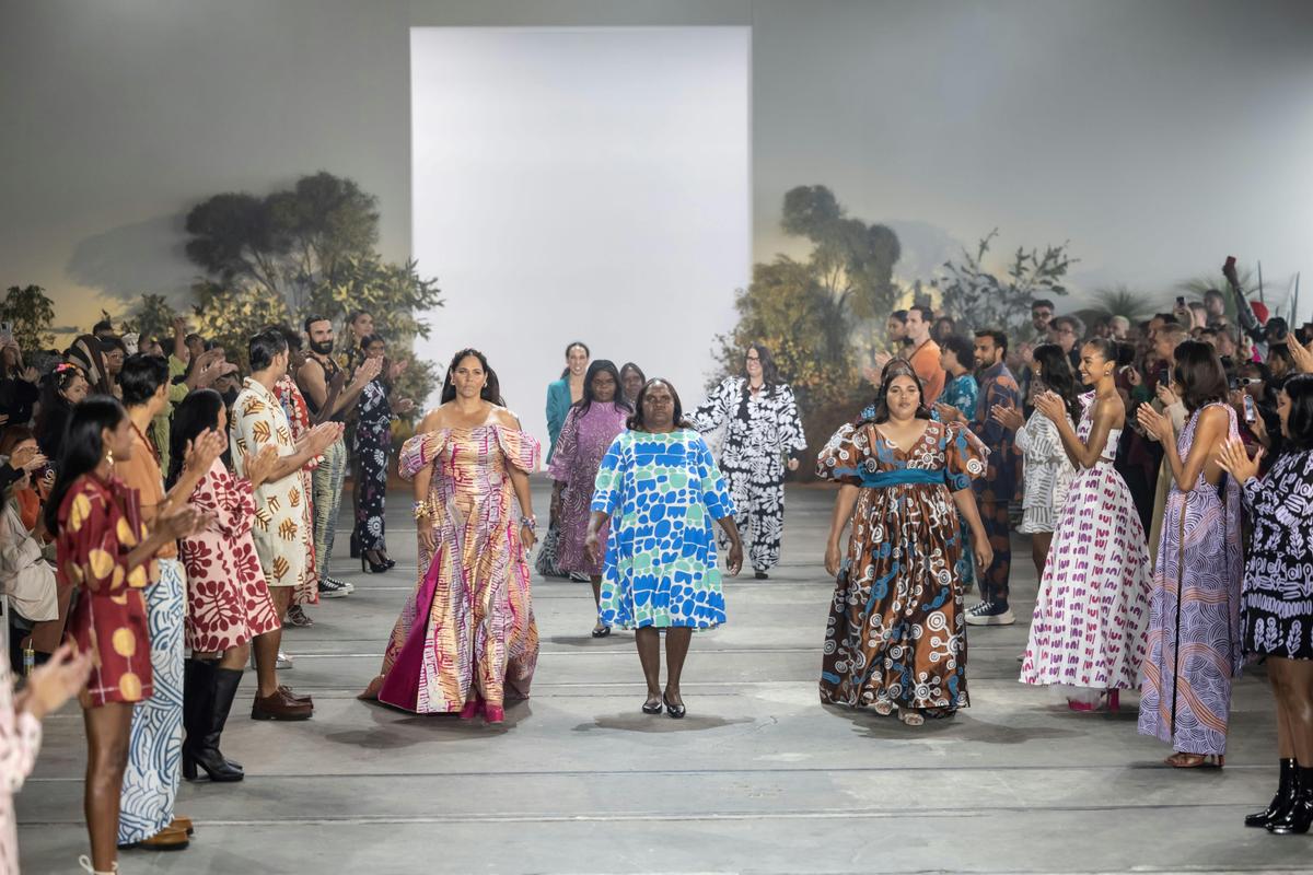 Ikuntji Artists debut solo show at Afterpay Australian Fashion Week