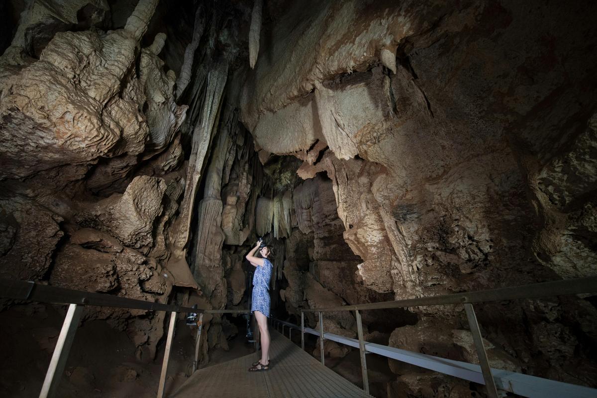 Exploring the Cutta Cutta Caves