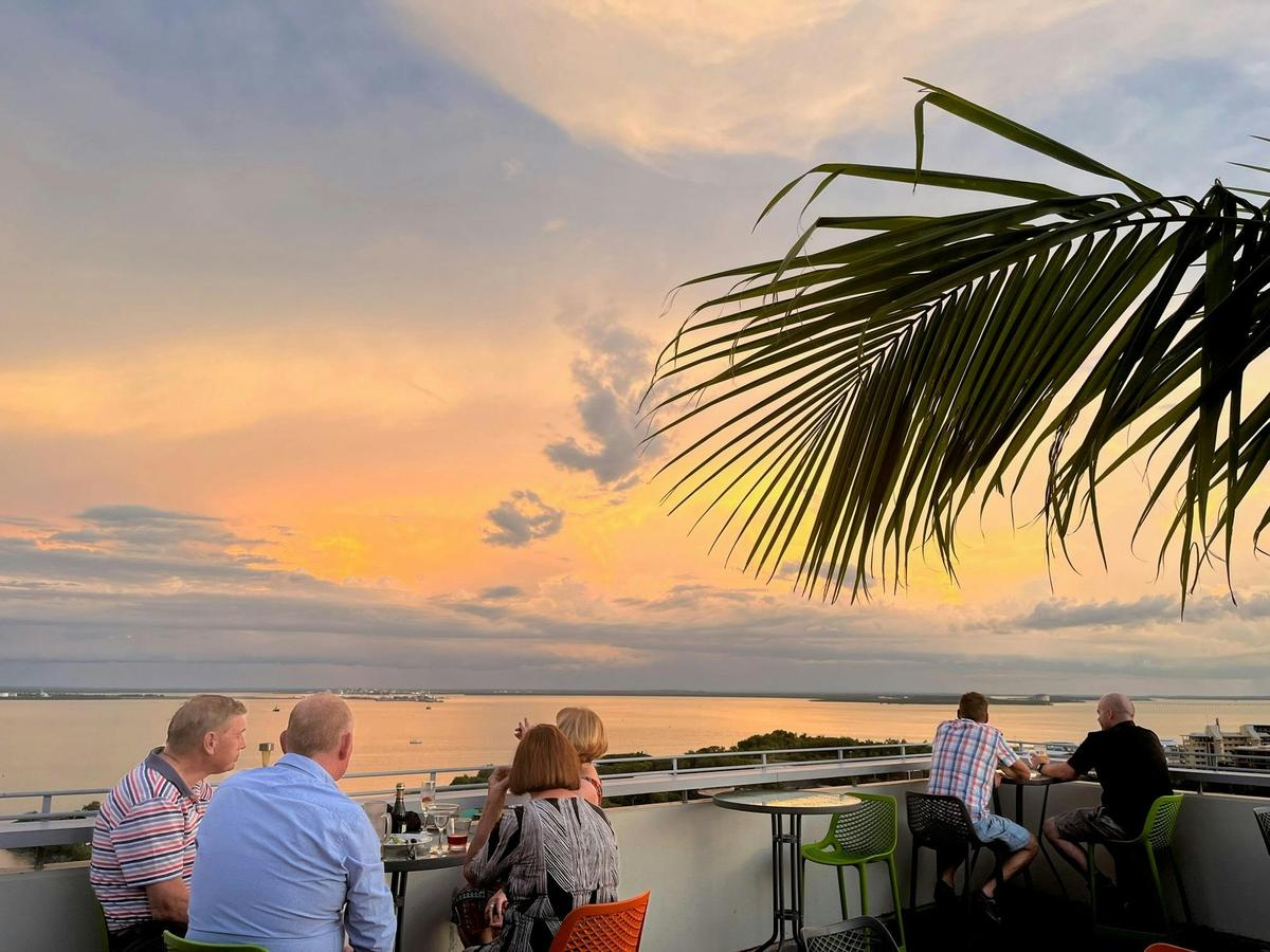 Sunset views Darwin rooftop bar