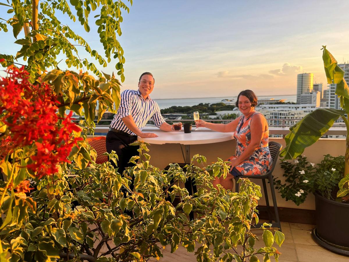 Rooftop drinks Darwin
