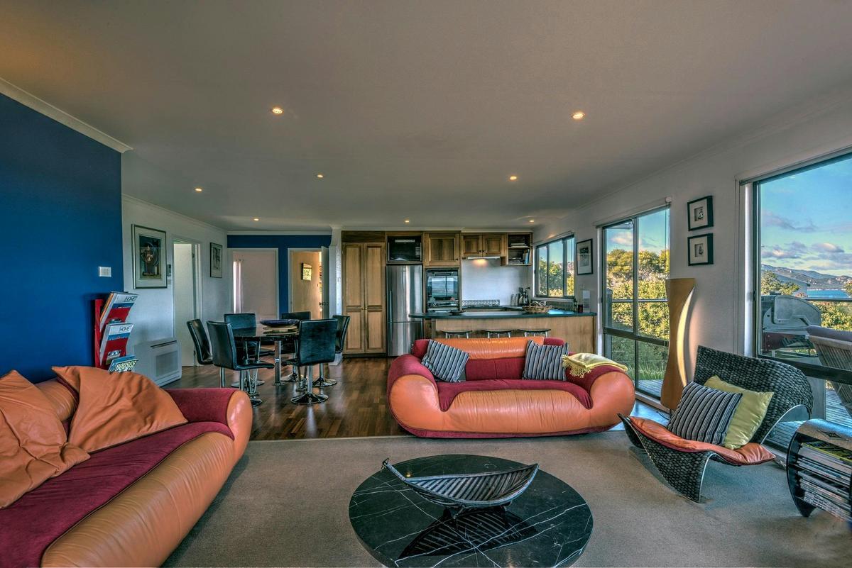 Spacious open plan living area