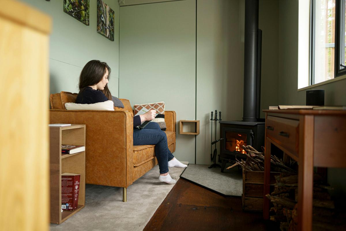 Relax by cozy woodheater
