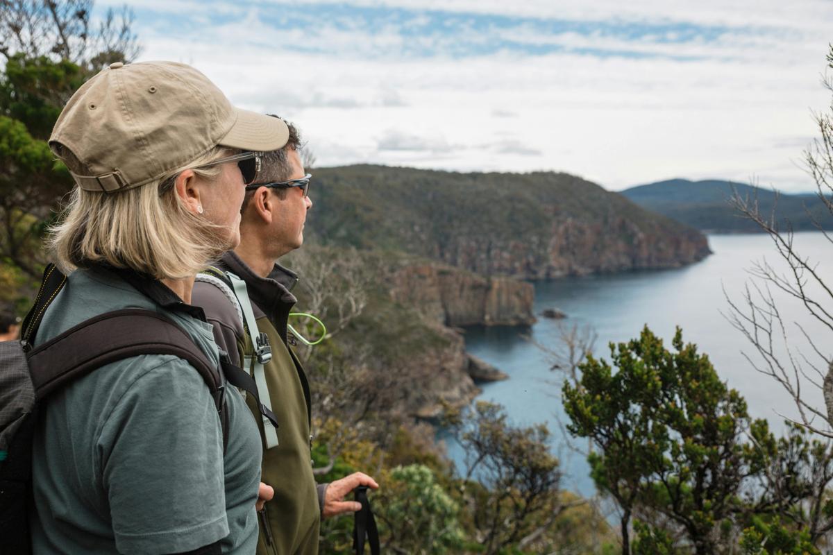 Couple on the Three Capes in Tasmania