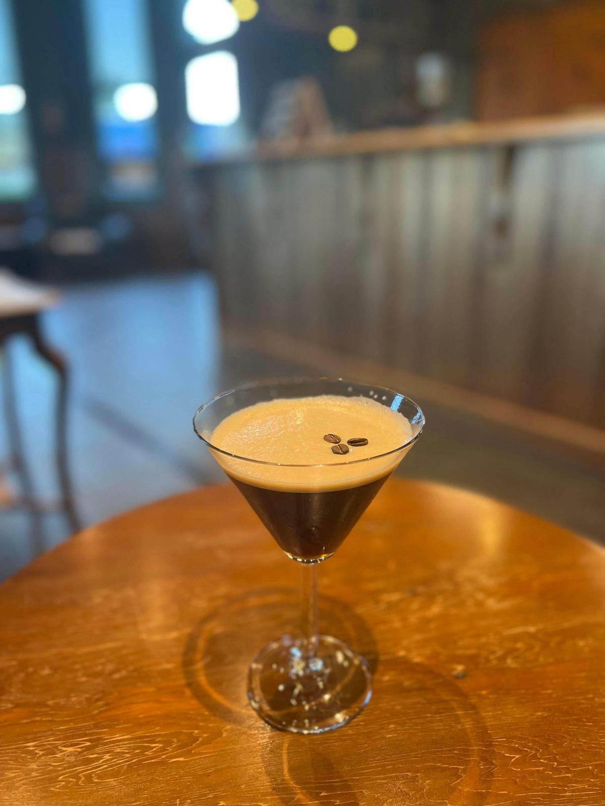 Our signature Espresso Martini cocktail