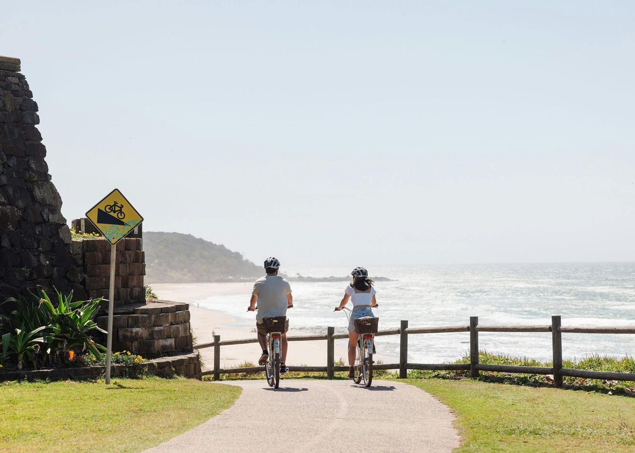 Riding to Shelly Beach