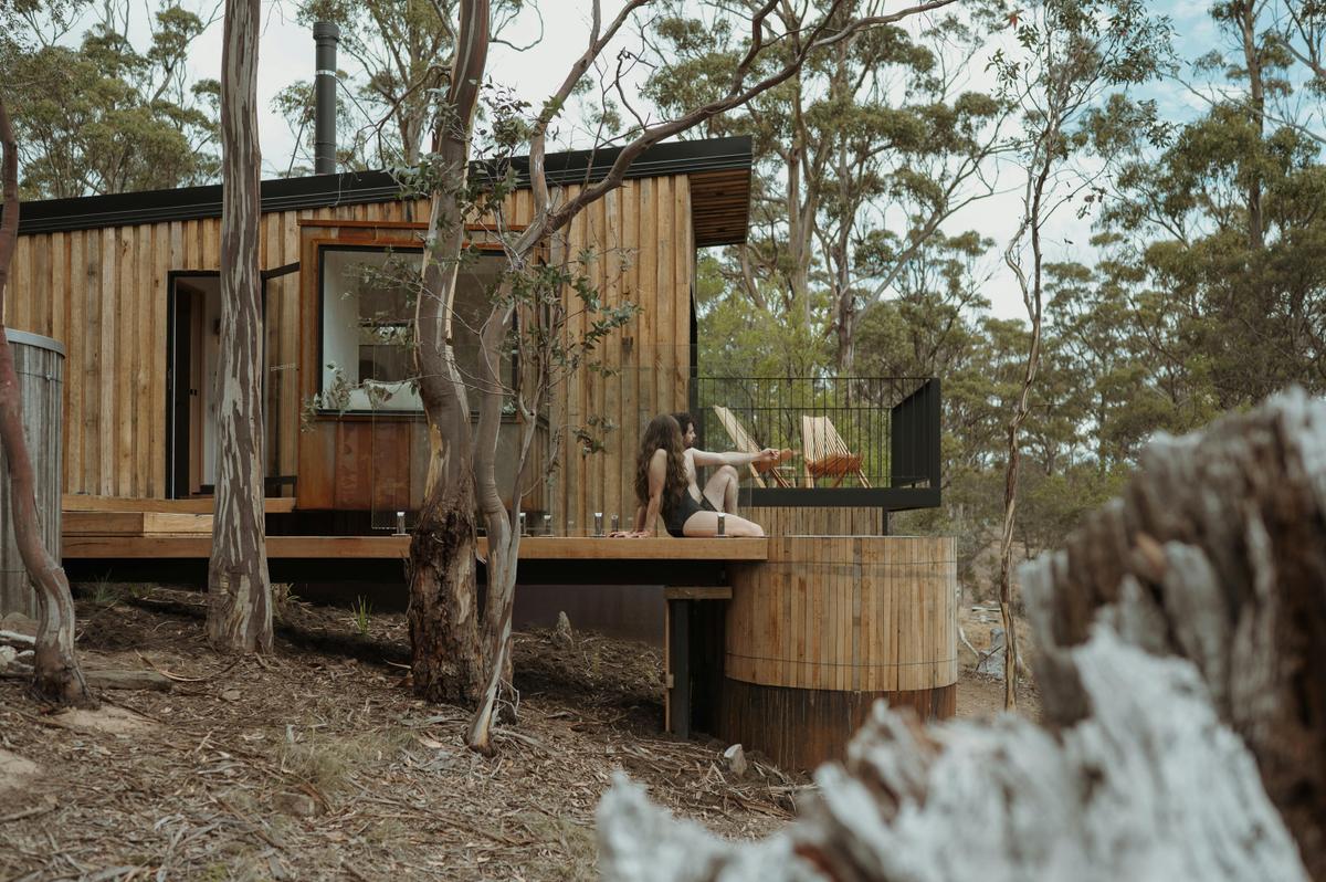 A perfect day out relaxing in the hottub