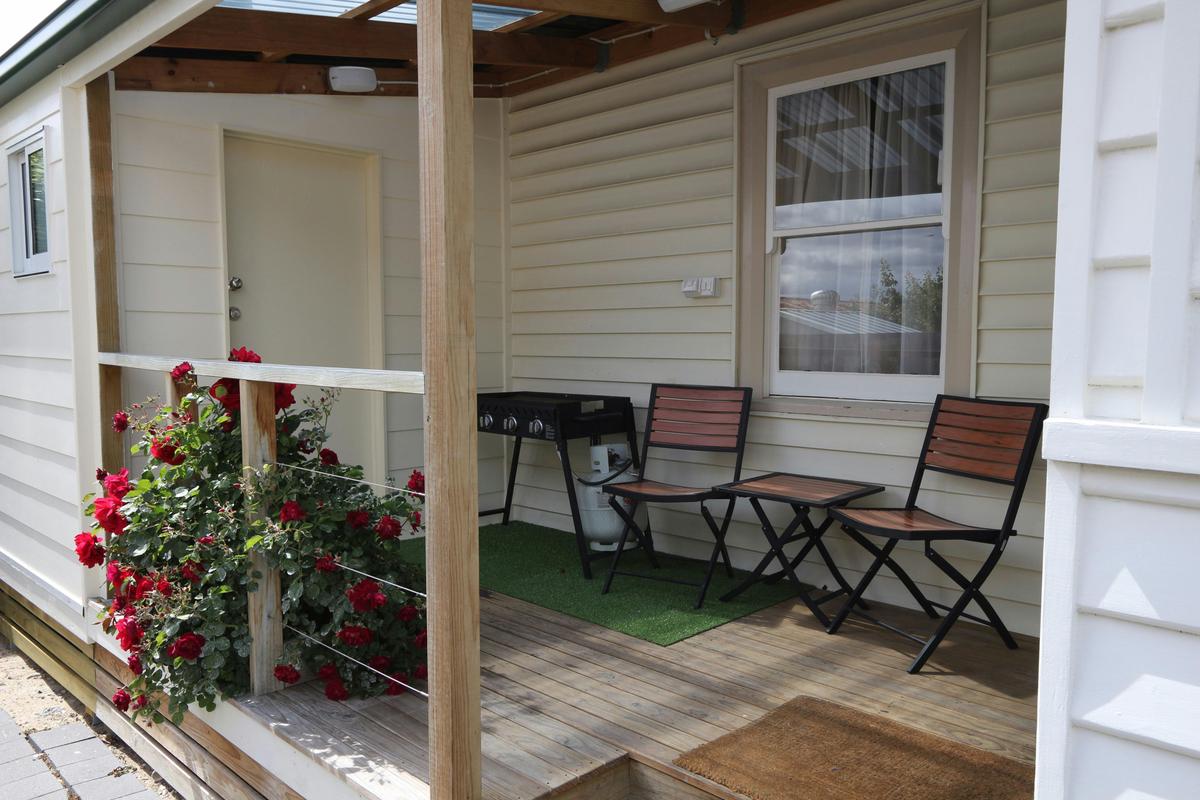 Undercover patio BBQ area