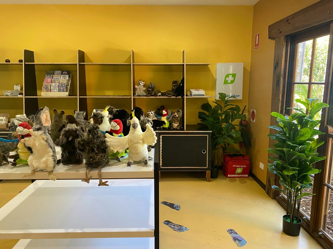 Gardens of Stone Visitors Centre gift shop with proceeds helping to support the sanctuary