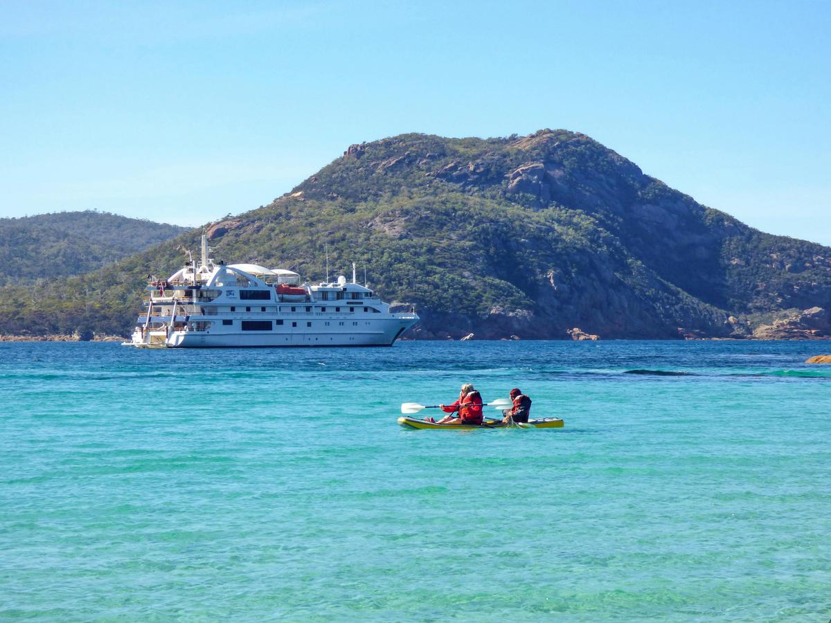 Coral Discoverer at Schouten Island