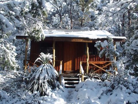 Bushmans Hut -- gas fire
