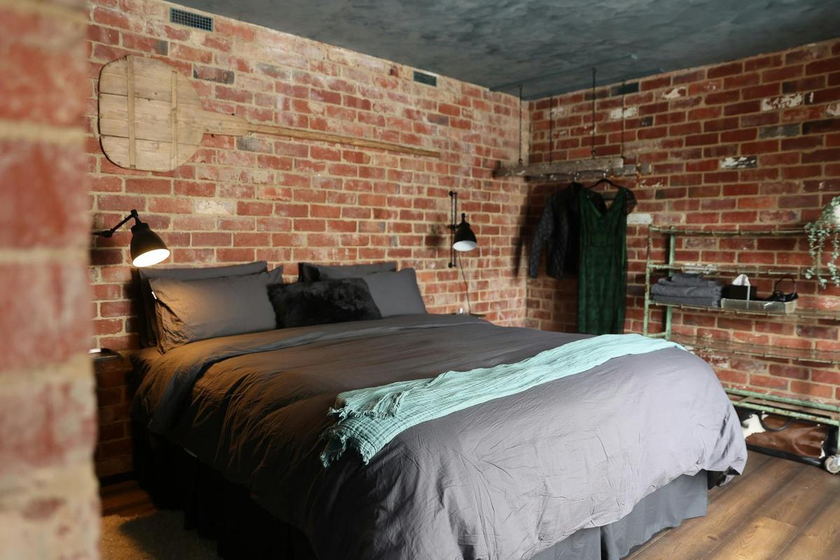 Enjoy lazy mornings in the luxurious king-size bed.