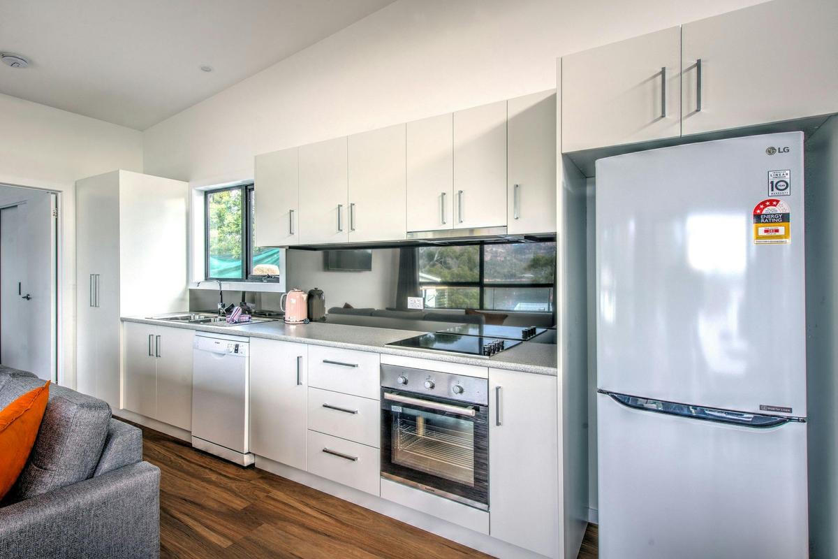 The kitchen has everything you need