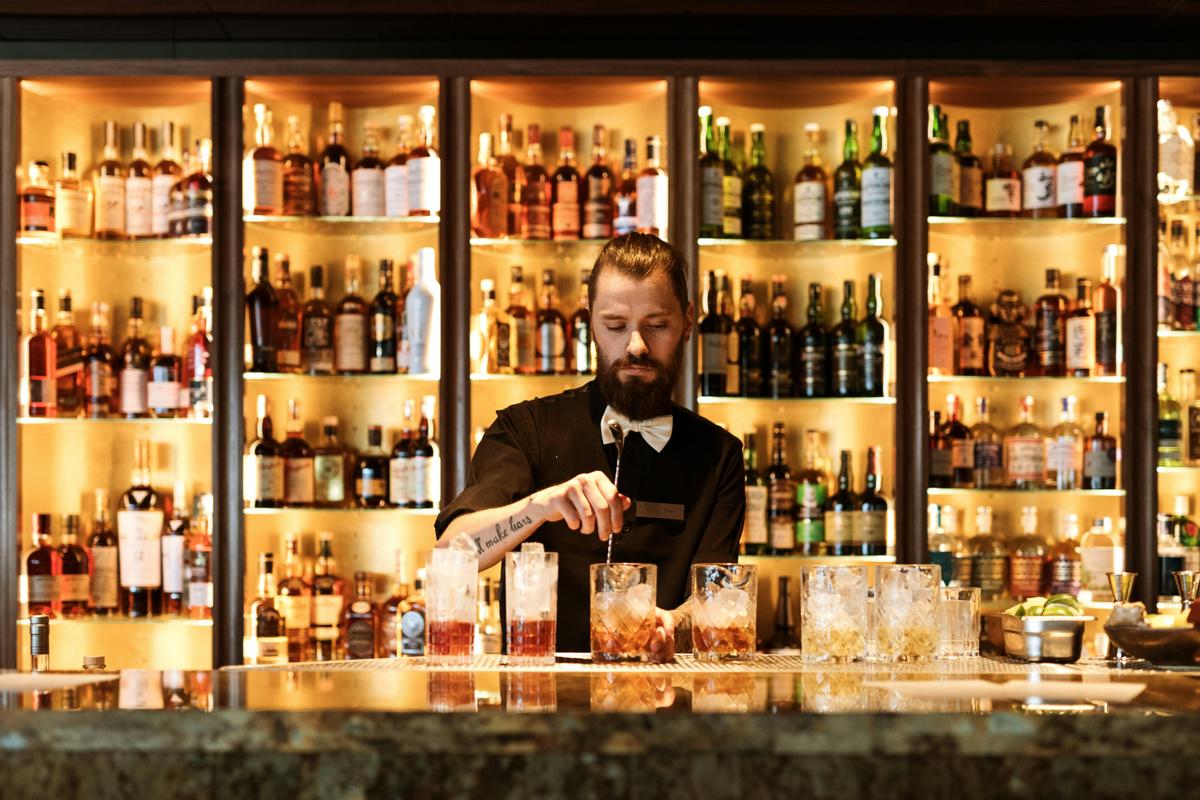 Luxury lounge bar in Hobart