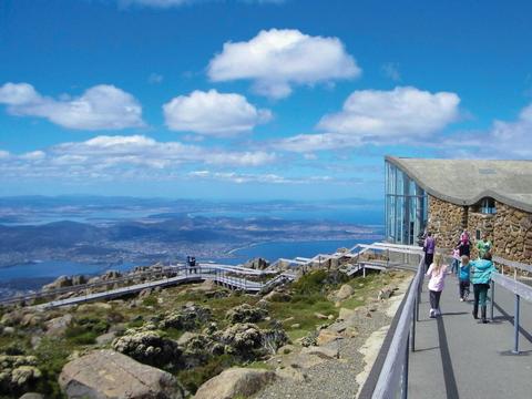 MONA with Mt Wellington
