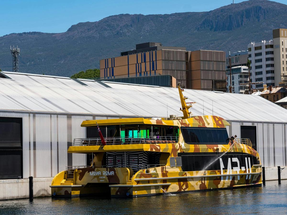MONA with Mt Wellington