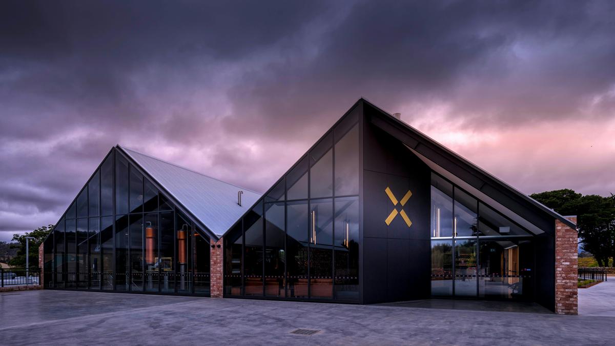 Cellar door at dusk